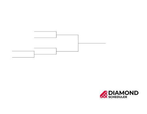 Team Single Elimination Bracket Printable Diamond Scheduler