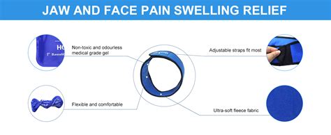 Jaw Ice Pack For Chin Head Jaw Surgery Injuries Hot Cold Compress Packs For Jaw Chin Pain TMJ