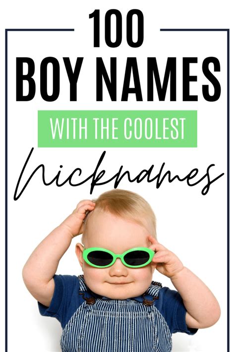 100 Boy Names With The Coolest Nicknames - Another Mommy Blogger Male ...