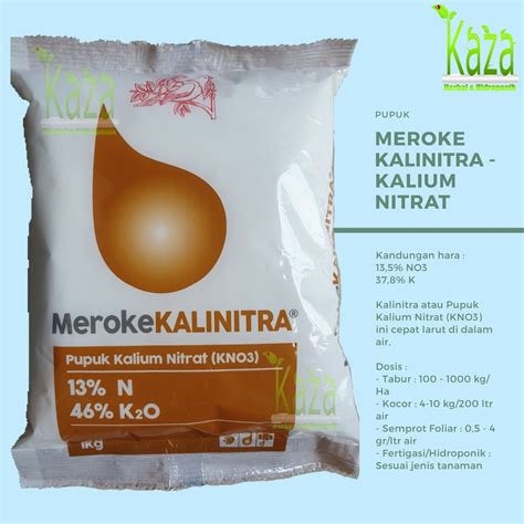 Jual Pupuk Meroke Kalinitra Kg Kalium Nitrat Kno Shopee Indonesia