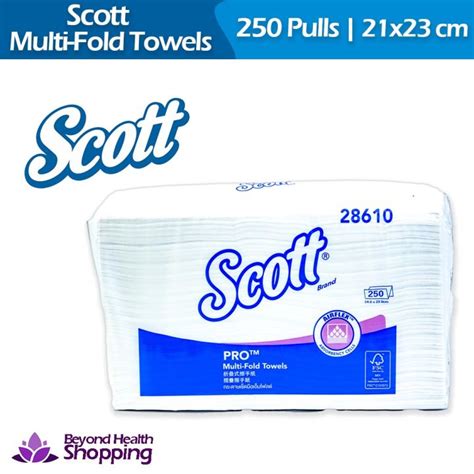 Scott Multi Fold Hand Towels 250 Pulls Kimberly Clark Paper Towel