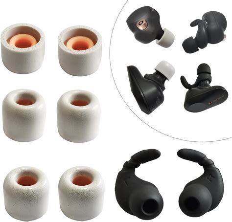 Amazon Memory Foam Tips For Sony WF 1000XM5 WF 1000XM4 Ear Hooks