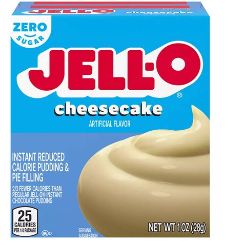 Jell O Sugar Free Instant Pudding And Pie Filling Cheesecake 1 Oz Low Carb Canada