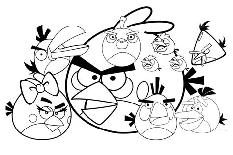 Disegni Da Colorare Angry Birds Stampa Online Per Bambini