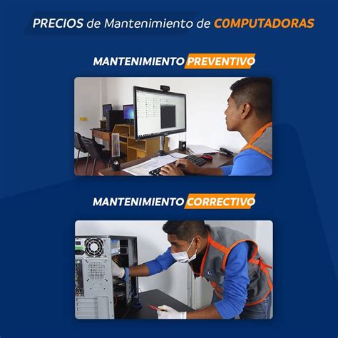 Precios MANTENIMIENTO y REPARACIÓN de COMPUTADORAS