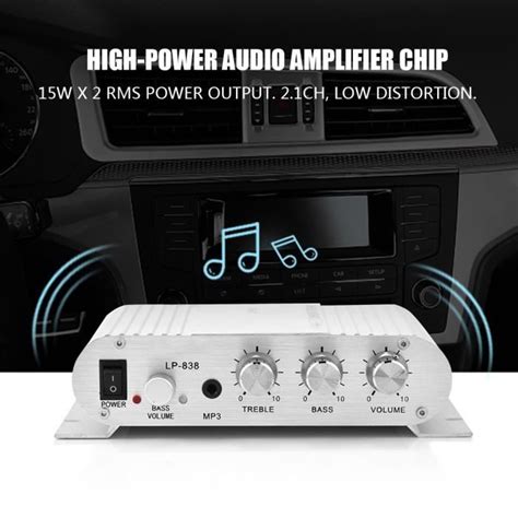 Surenhap Amplificateur St R O Mini Hifi St R O Basse Auto Car Home