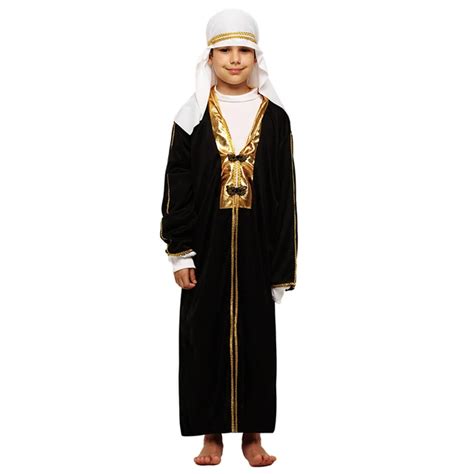 Kids Arab Arabian Costume Middle East Costume Robe Boy Child Prince