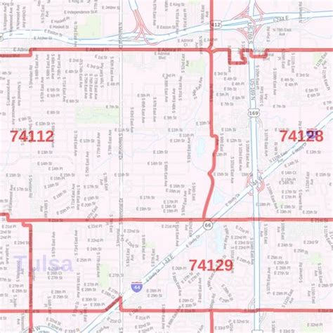 Tulsa Zip Code Map With Streets Cherie Benedikta