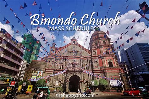 BINONDO CHURCH MASS SCHEDULE | The Happy Trip