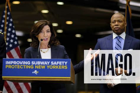 New York Ny January 27 Ny Governor Kathy Hochul And Mayor Eric