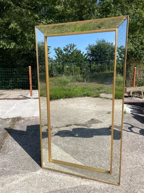 MIROIR VINTAGE 1950 60 en bois doré et verre en bon état A parcloses