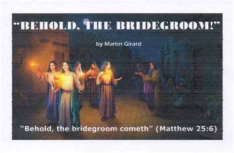 Reflection Behold The Bridegroom” Sky Way Messages