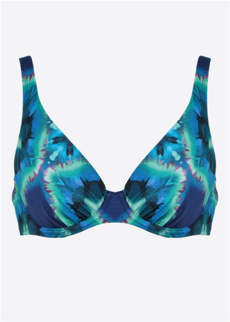 Naturana bikini krūšturis Tumši zila Navy Varavīksnes WEEKEND