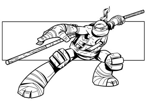 Desenhos De Donatello Tartarugas Ninja 4 Para Colorir E Imprimir