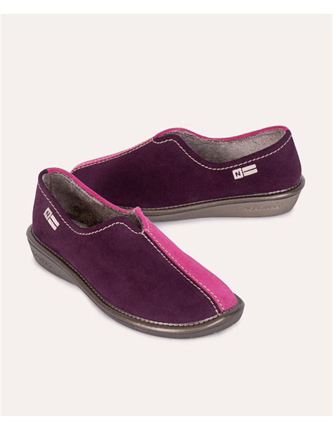 Zapatillas De Casa Mujer Afelpado Morado