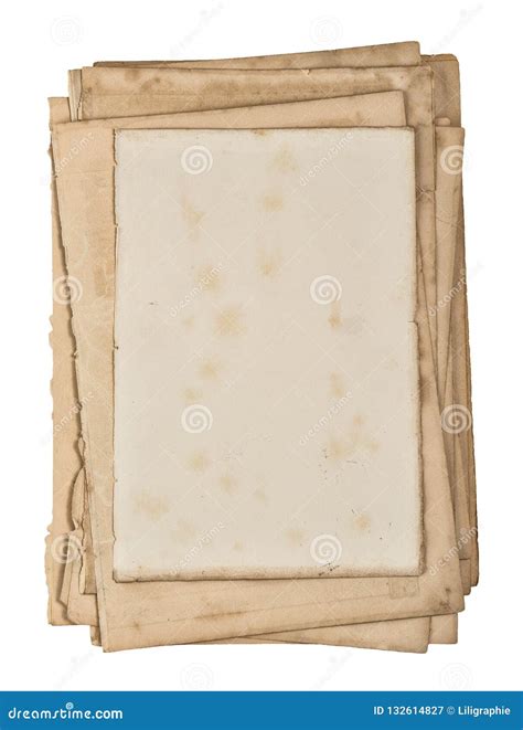 Used Paper Sheets Old Book Pages Edges Stock Image Image Of Used