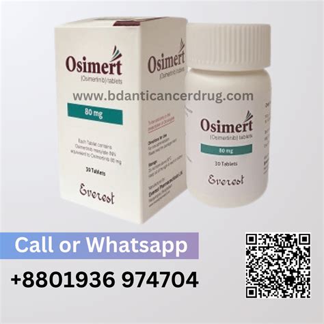 Osimert 80 Mg Osimertinib Bd Anticancer Drug Supplier