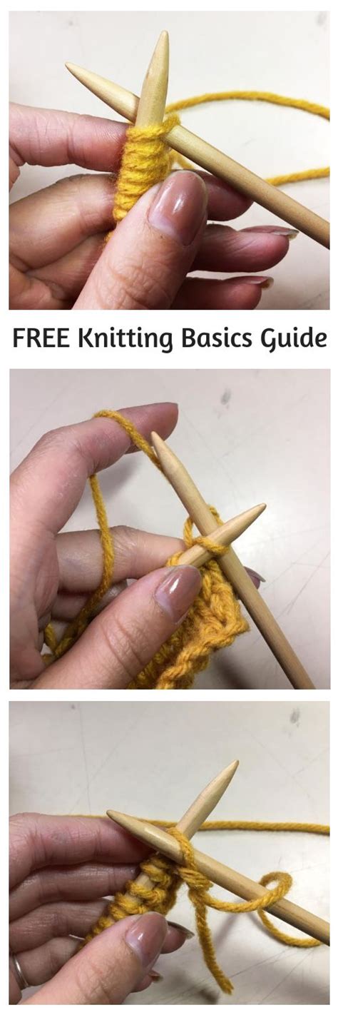 Free Knitting Basics Guide Knitting Basics Knitting Knitting