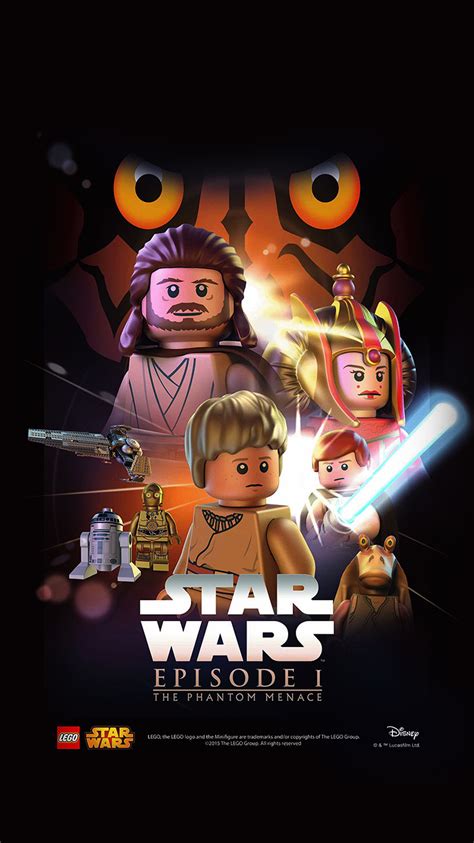 Lego Star Wars The Phantom Menace Poster - 750x1334 Wallpaper - teahub.io