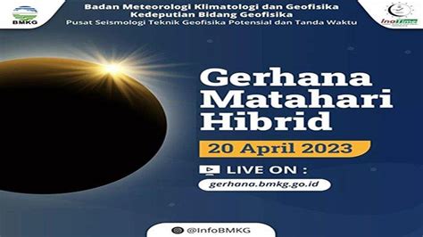 Saksikan Live Stream Gerhana Matahari Hibrid April