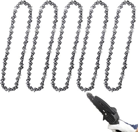 5pcs 6 Inch Mini Chainsaw Chain Small Chainsaw Chain Replacement Saw