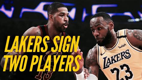 Lakers Sign Tristan Thompson Shaq Harrison Youtube