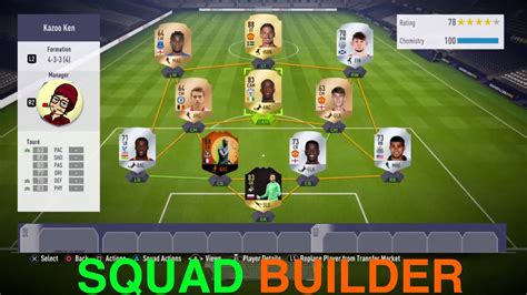 FIFA 18 FUT Squad Builder Perfect Balance YouTube