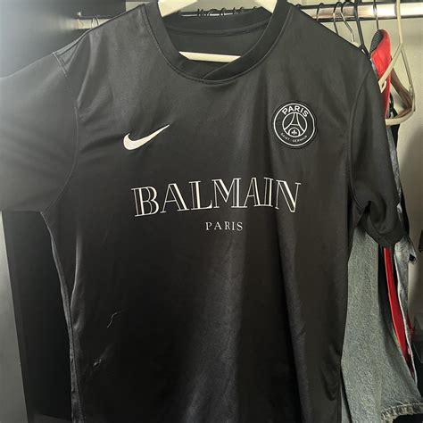 Mock Balmain Psg Football Shirt Nice Concept Piece Depop