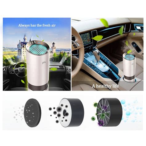 Car Air Purifier, JFA Smart Car Air Ionizer, Ionic Purifier, Odor ...
