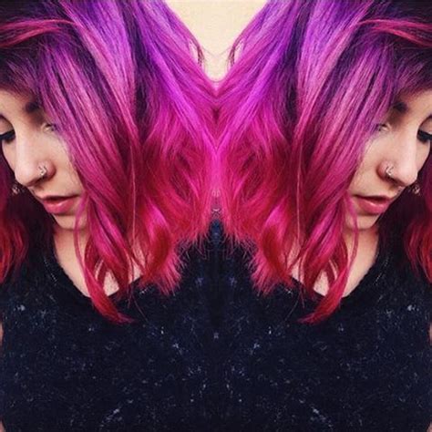 Beautiful Purple to Pink Ombre using Extreme Purple and Extreme Pink ...