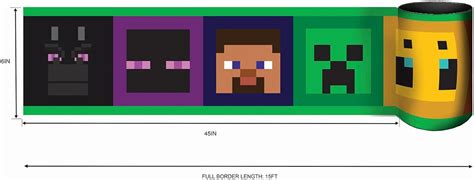 RoomMates Minecraft Iconic Faces Papel Tapiz Para Despegar Y Pegar