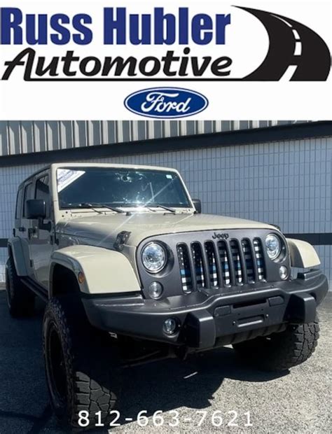 Used 2018 Jeep Wrangler Jk For Sale At Russ Hubler Chrysler Dodge Jeep Ram Vin 1c4bjwdg9jl834977