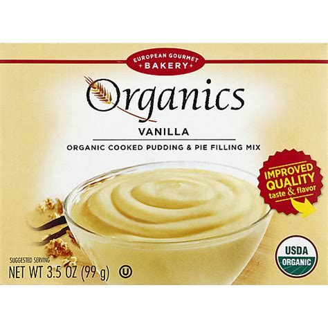 European Gourmet Bakery Organic Vanilla Pudding Mix Vanilla Jello