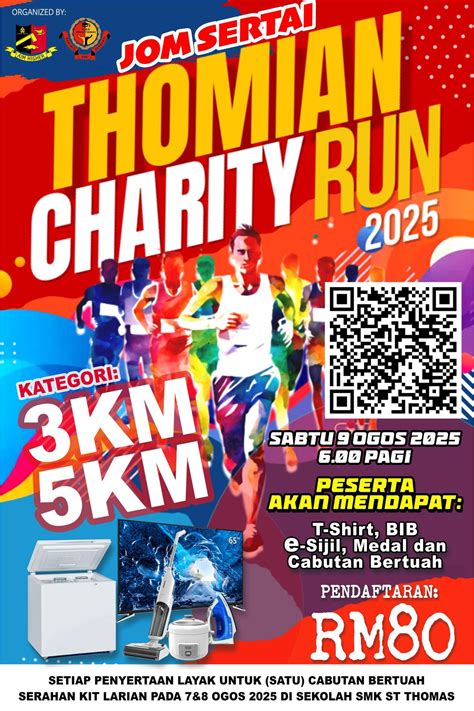 sarawak thomian charity run  jom sertai larian amal anjuran pibg