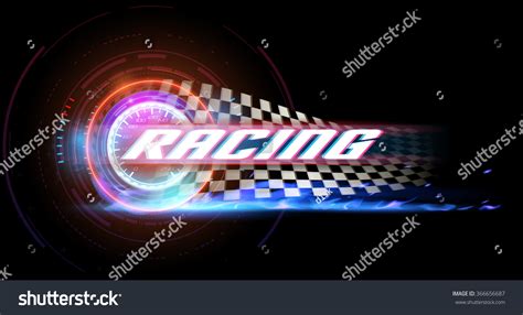 Racing Banner Stock Vector (Royalty Free) 366656687 | Shutterstock