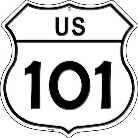 US Highway 101 Metal Novelty Highway Shield Sign | Etsy