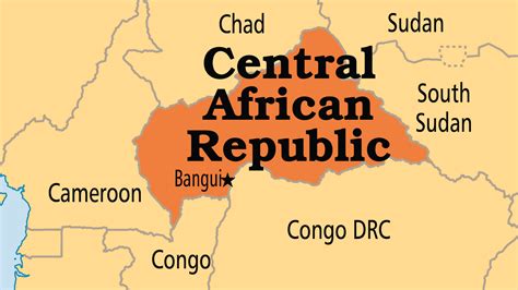 Political Map Of Central African Republic - United States Map