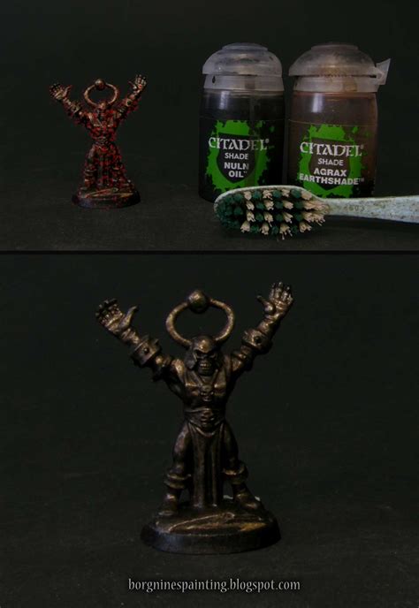 Borgnine's Miniature Painting: Dark Rusted Metal Tutorial