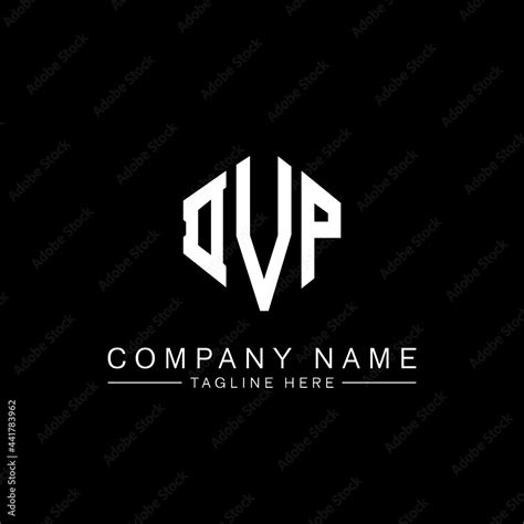 Dvp Letter Logo Design With Polygon Shape Dvp Polygon Logo Monogram