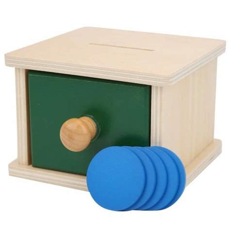 VINGVO Boîte à billes en bois pour bébé Bébé Imbucare Box Jouets pour