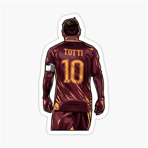 "Francesco Totti art " Sticker for Sale by PersanEmalid | Redbubble