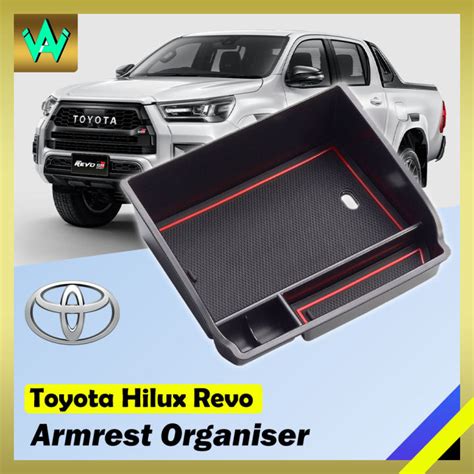 Toyota Hilux Armrest Storage Box Center Console Glove Tray Organizer