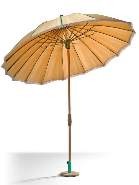 Premium AI Image | Yellow beach umbrella