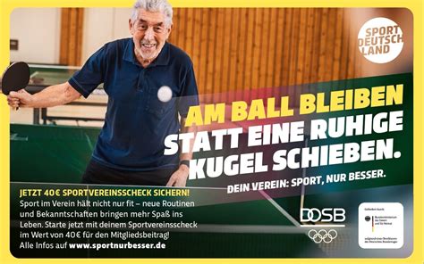 Dein Verein Sport Nur Besser Soll Menschen Zu Mehr Sport Zu