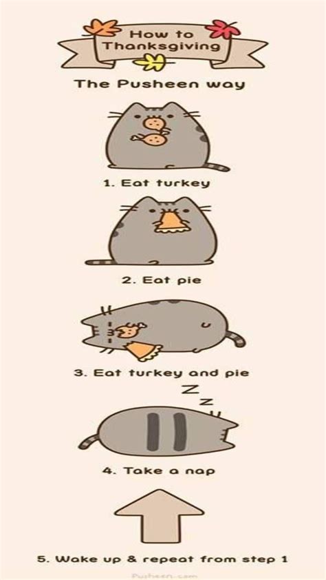 Pusheen Thanksgiving Wallpapers Top Free Pusheen Thanksgiving