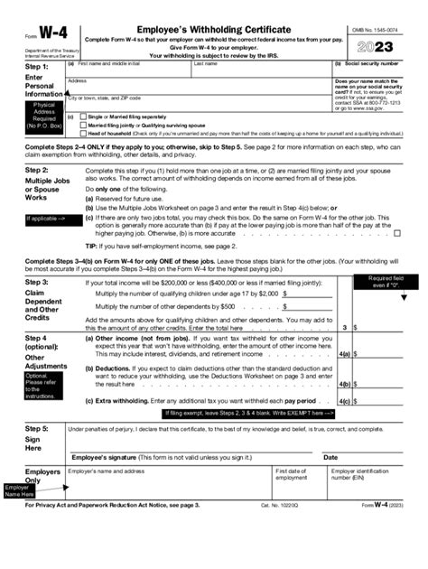 Fillable Online Form Mo W Employee S Withholding Certificate Fax