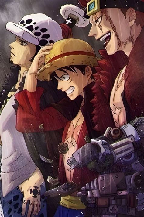 Luffy X Kid X Law Desenhos De Anime Anime Animes Wallpapers