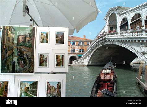 Rialto bridge painting hi-res stock photography and images - Alamy