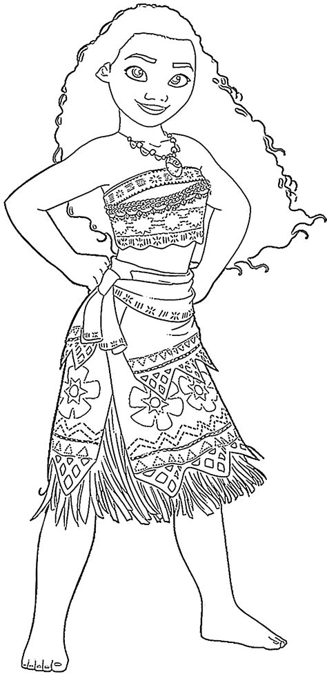 Coloriage Moana Pdf Colorier Des Nouveaux Personnages