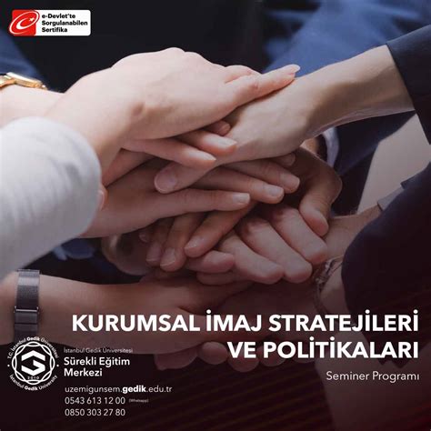 Kurumsal İmaj Stratejileri Ve Politikaları Semineri